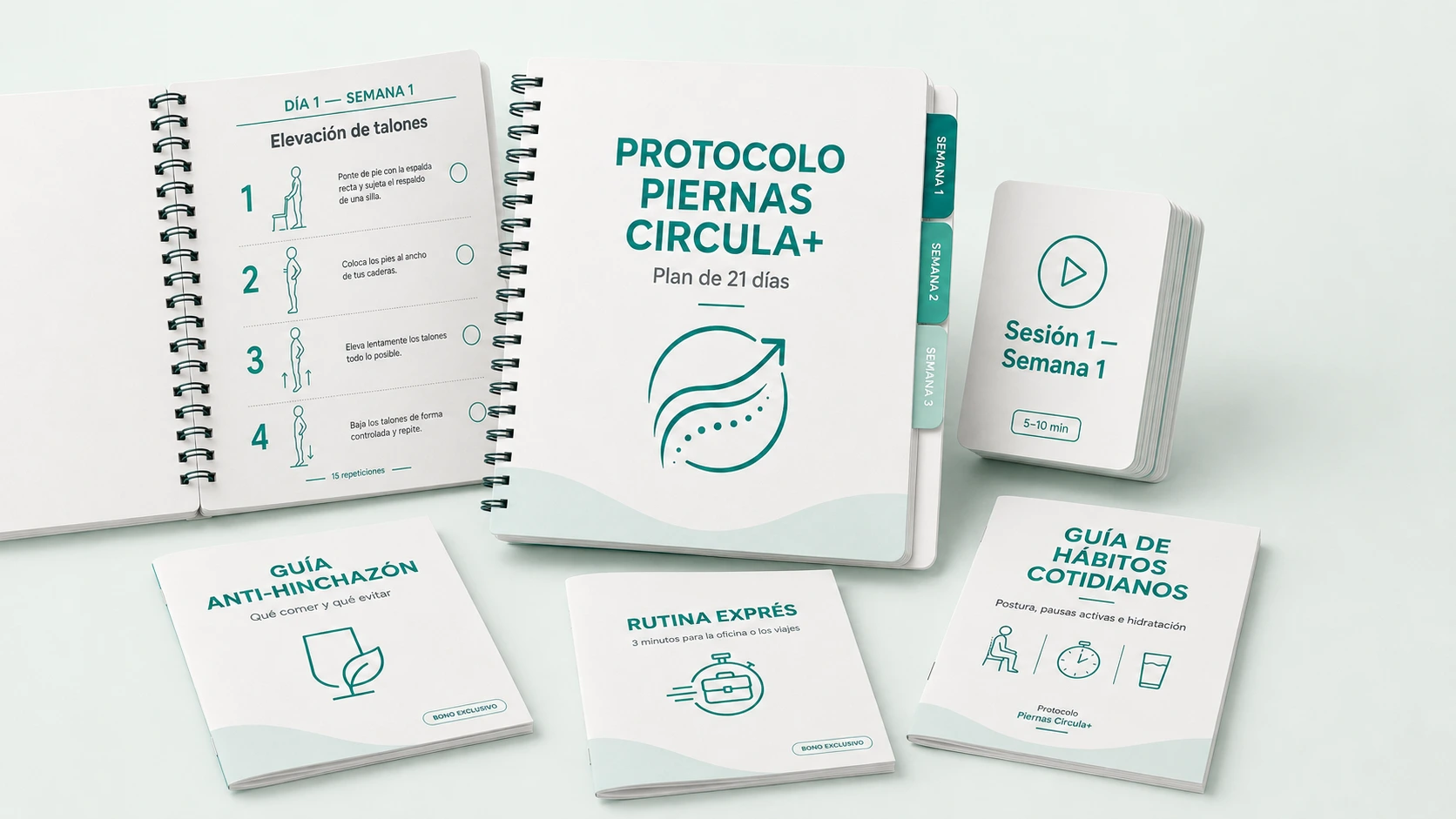 Protocolo Piernas Circula+ — producto completo